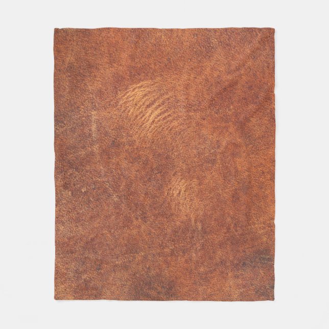 abstract brown leather texture backgroundleather,t fleece blanket (Front)