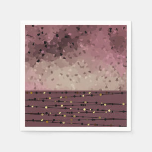 Abstract, brown, pink, pink-brown napkin