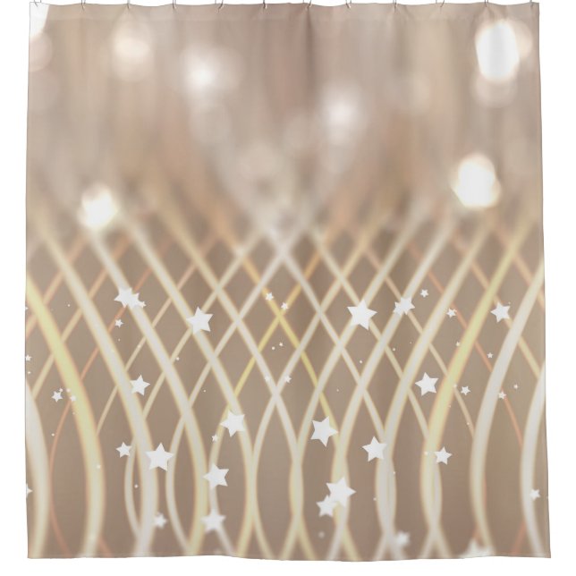 Abstract Brown, Waves Stars Background. (Front)