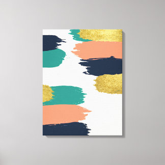 Abstract Brush Stroke Canvas Art