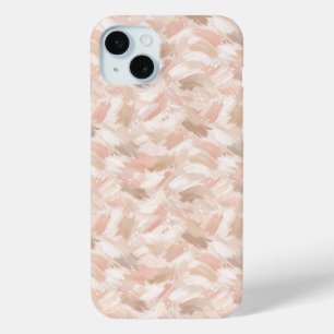 Abstract Brush Stroke Pattern iPhone 15 Mini Case