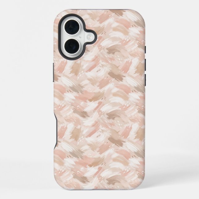 Abstract Brush Stroke Pattern iPhone Case (Back)
