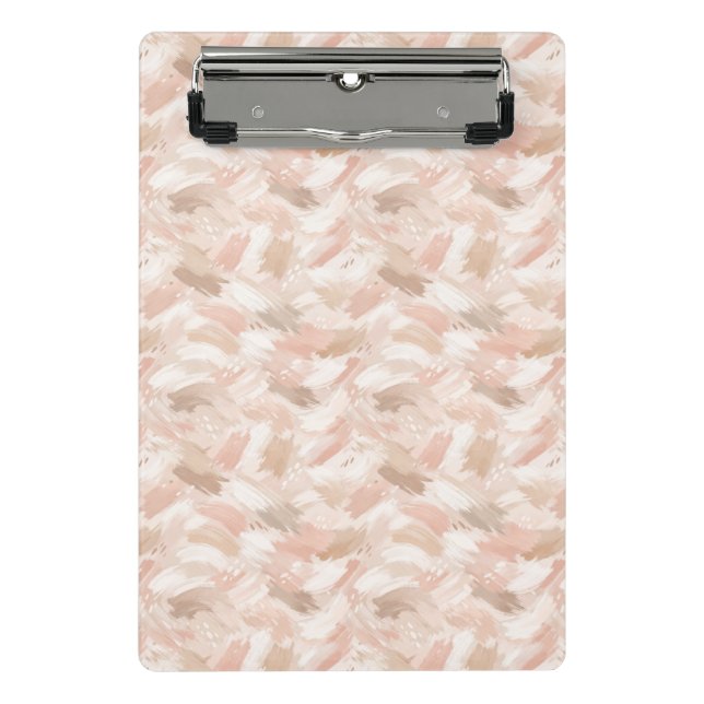 Abstract Brush Stroke Pattern Mini Clipboard (Front)