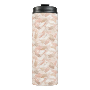 Abstract Brush Stroke Pattern Thermal Tumbler