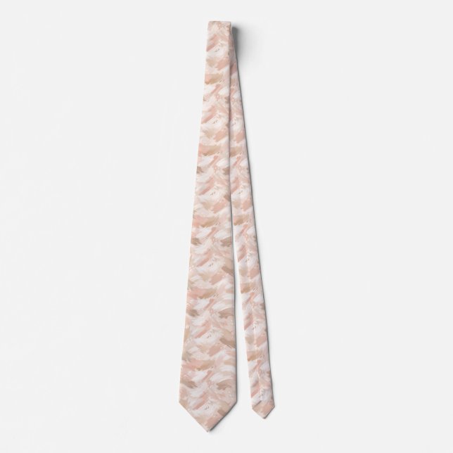Abstract Brush Stroke Pattern Tie (Front)