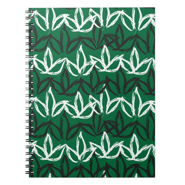 Abstract Brush Strokes Seamless Pattern,  patterns Notebook (Front)