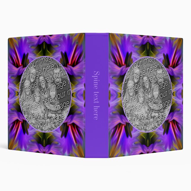 Abstract Brush Swirls Frame Create Your Own Photo  Binder (Background)