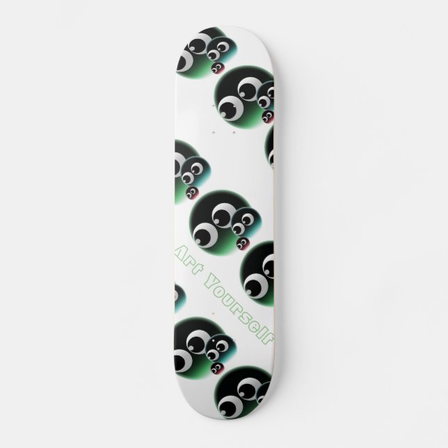 Abstract bubble family skateboard (Front)