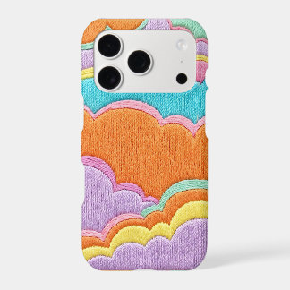 Abstract Bubblegum Turquoise Cloud iPhone Cases