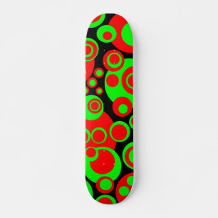 Abstract Bubbles 01 - Retro Skateboard