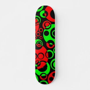 Abstract Bubbles 01 - V2 - Retro Skateboard