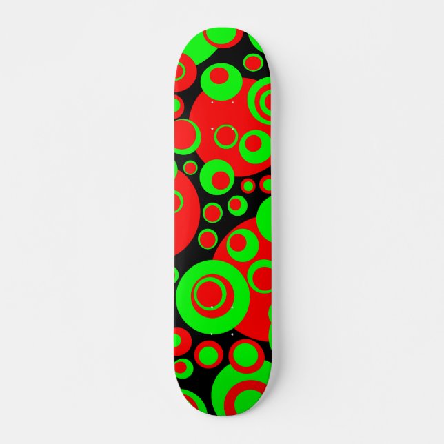 Abstract Bubbles 02 Skateboard (Front)
