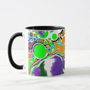 Abstract Bubbles Colourful Mug