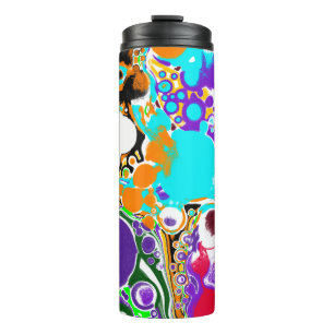 Abstract Bubbles Colourful   Thermal Tumbler