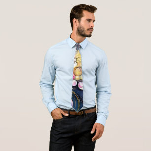 Abstract Bubbles Tie
