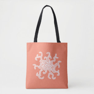 Abstract bubbles tote bag