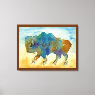 Abstract Buffalo Canvas Print