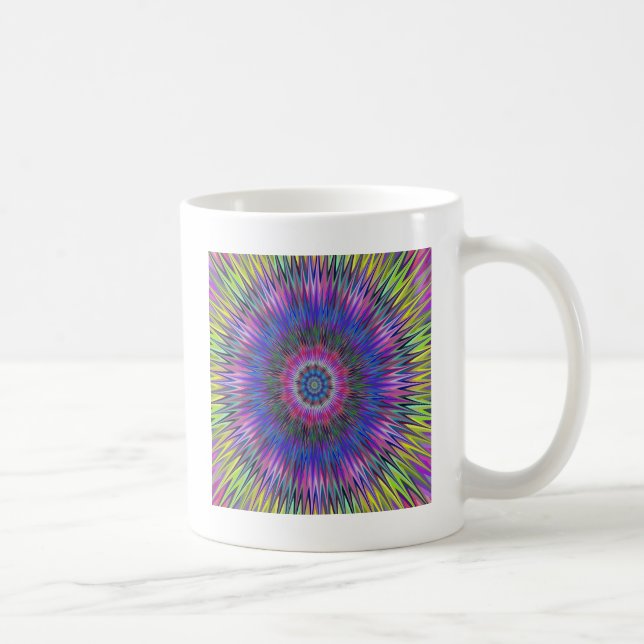 Abstract Bulls-eye Pattern Coffee Mug (Right)