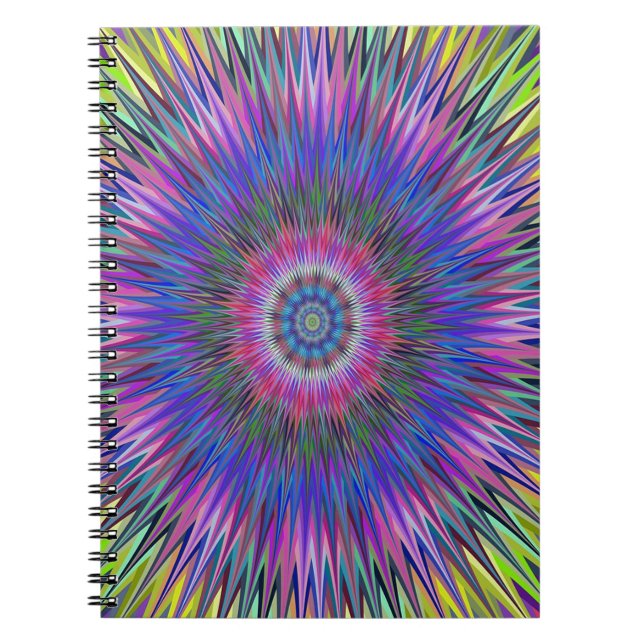 Abstract Bulls-eye Pattern Notebook (Front)