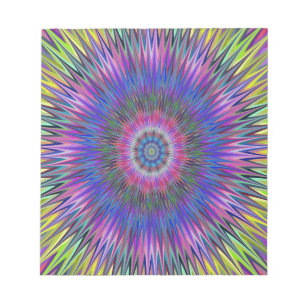 Abstract Bulls-eye Pattern Notepad