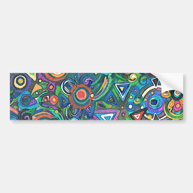 Abstract Bumper Sticker (Front)