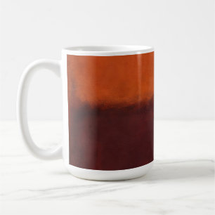 Abstract Burnt Orange Horizon Coffee Mug
