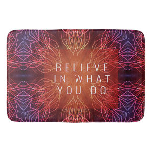 Abstract Burst of Multi-Coloured Large Bath Mat