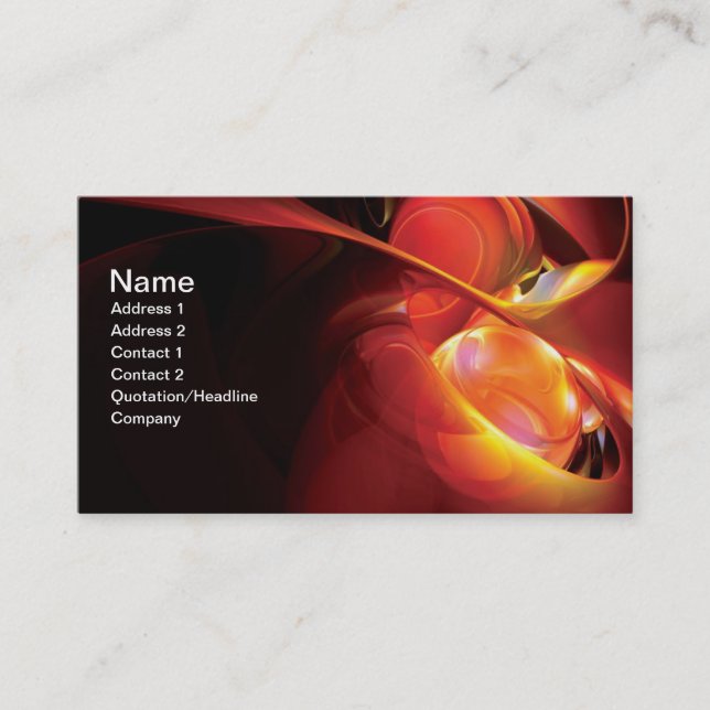 Abstract Business Card (Front)