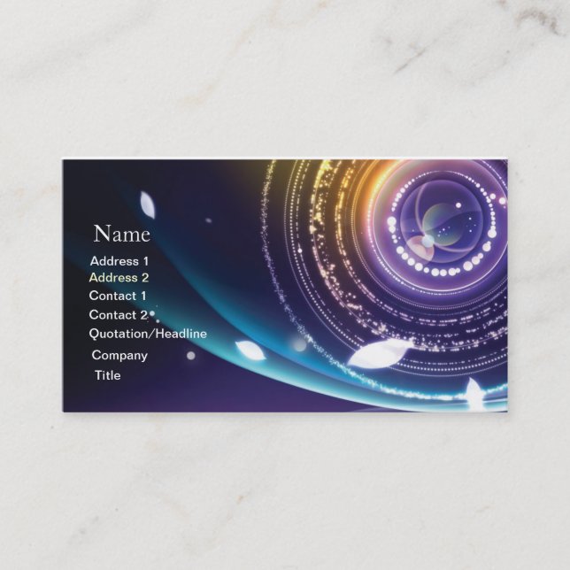 Abstract business card (Front)