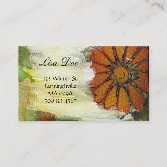 abstract business cards (Front)