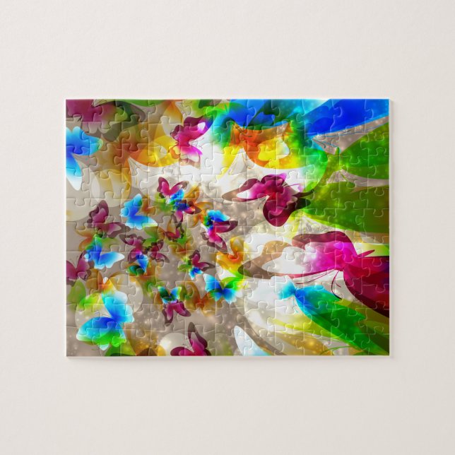Abstract Butterflies Jigsaw Puzzle (Horizontal)