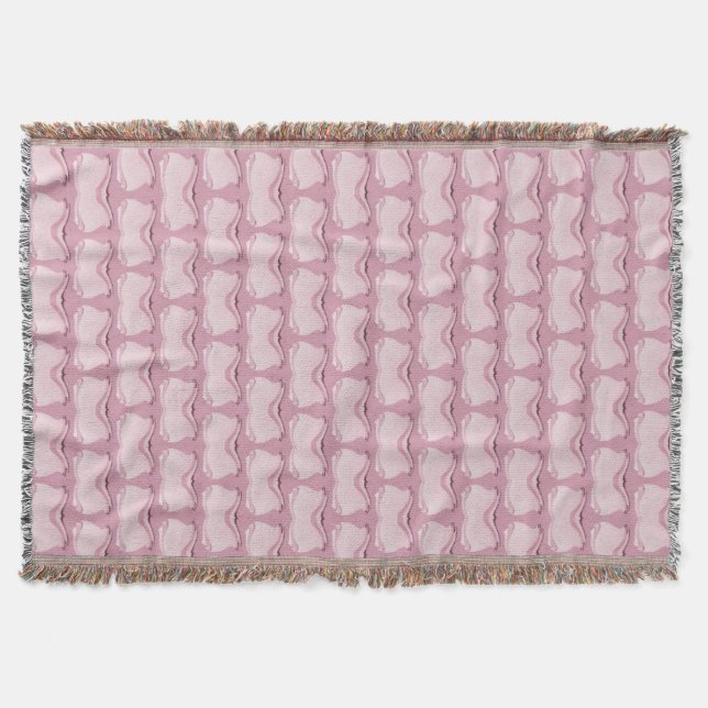 Abstract Butterflies Throw Blanket (Front)