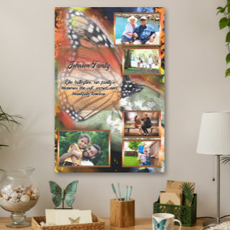 Abstract Butterfly 5 Photo Family PV02 Art  Canvas Print