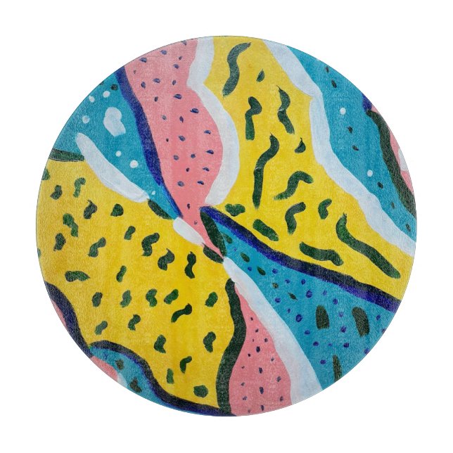 Abstract Butterfly Art  Cutting Board (Front)