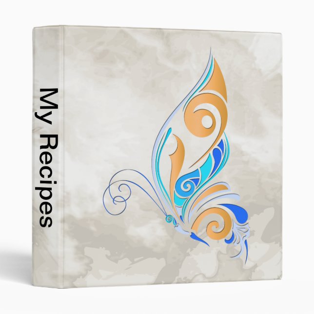 Abstract Butterfly Binder (Front/Spine)