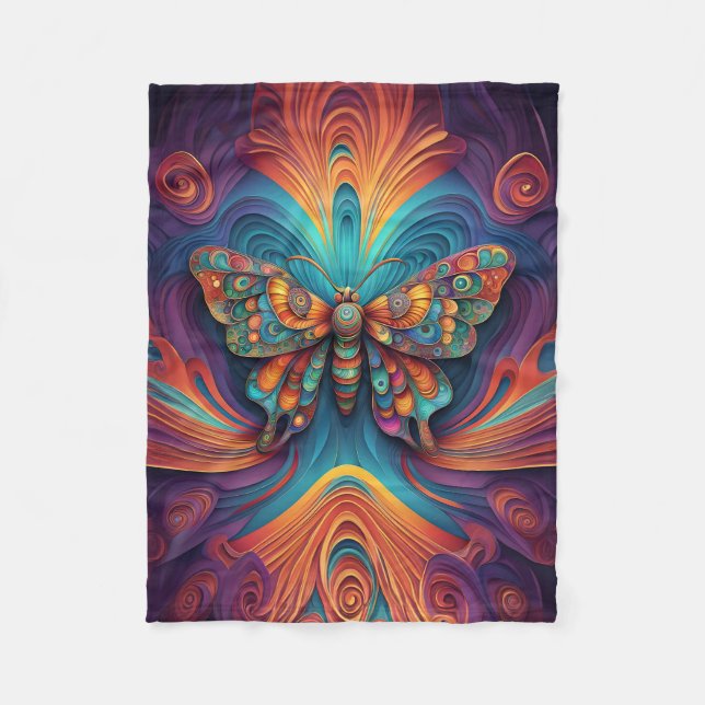 ABSTRACT BUTTERFLY BLANKET (Front)