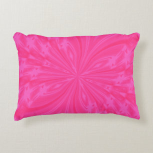 Abstract Butterfly Bright Pink Accent Pillow