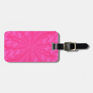 Abstract Butterfly Bright Pink LUGGAGE TAG
