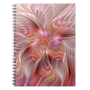 Abstract Butterfly Colorful Fantasy Fractal Art Notebook