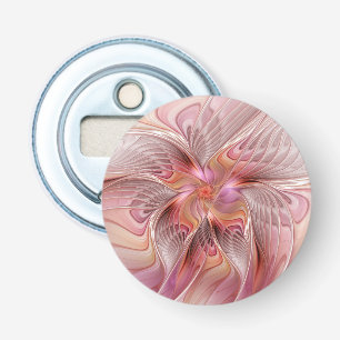 Abstract Butterfly Colourful Fantasy Fractal Art Bottle Opener