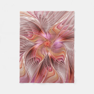 Abstract Butterfly Colourful Fantasy Fractal Art Fleece Blanket