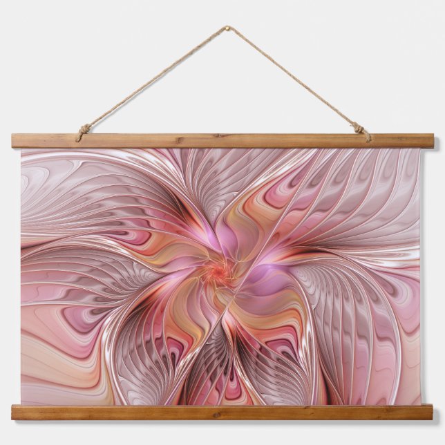 Abstract Butterfly Colourful Fantasy Fractal Art Hanging Tapestry (Front)