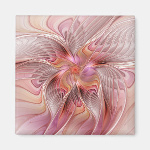 Abstract Butterfly Colourful Fantasy Fractal Art Magnet