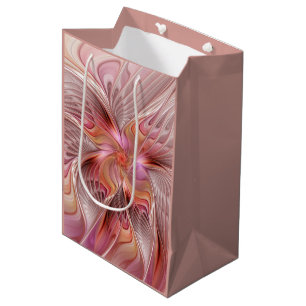 Abstract Butterfly Colourful Fantasy Fractal Art Medium Gift Bag