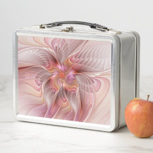 Abstract Butterfly Colourful Fantasy Fractal Art Metal Lunch Box