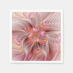 Abstract Butterfly Colourful Fantasy Fractal Art Napkin