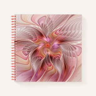 Abstract Butterfly Colourful Fantasy Fractal Art Notebook