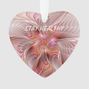 Abstract Butterfly Colourful Fantasy Fractal Art Ornament