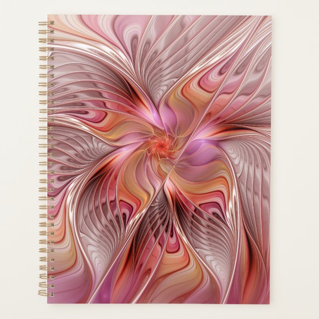 Abstract Butterfly Colourful Fantasy Fractal Art Planner (Front)