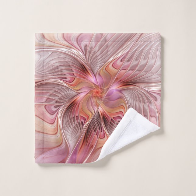 Abstract Butterfly Colourful Fantasy Fractal Art Wash Cloth (Wash Cloth)
